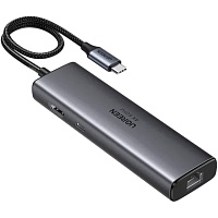 USB-хаб Ugreen CM512 Power Converter 6-in-1 Gray (45000)