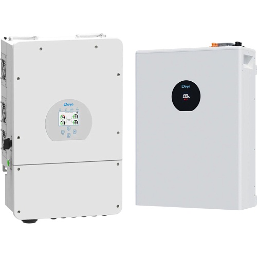 Система хранения энергии Deye SUN-12K-SG02LP1-EU-AM3 12kW + 1 АКБ SE-F5 Pro-C 5.1kWh (51.2V/100Ah/5120Wh)