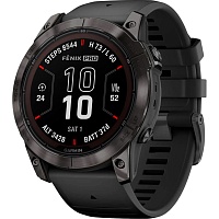Смарт-годинник Garmin Fenix 7X Pro Sapphire Solar Edition Carbon Gray DLC Titanium with Black Band (010-02778-10) - придбати в Дніпрі, Україні: ціна, характеристики | інтернет-магазин TOUCH