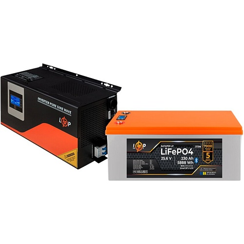 Джерело безперебійного живлення (ДБЖ) LogicPower UPS W4500 + АКБ LiFePO4 5888Wh (37465)  - придбати в Дніпрі, Україні: ціна, характеристики | інтернет-магазин TOUCH