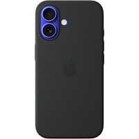 Чехол Apple Silicone Case with MagSafe для iPhone 16  Black (MYY13ZM/A)