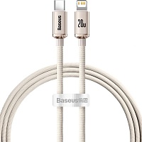 Кабель Baseus Crystal Shine Series USB-C to Lightning 20W 1.2m Pink (CAJY001304)