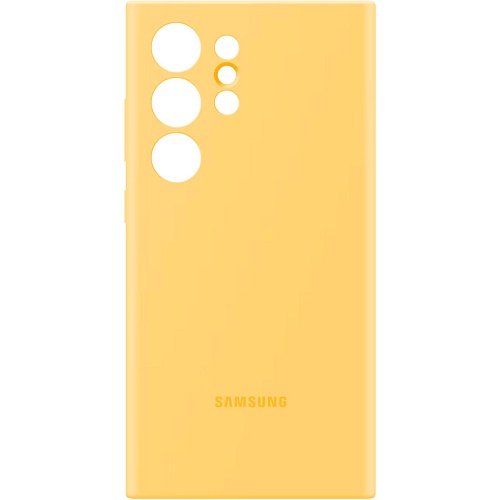 Чехол Samsung Silicone Case для Galaxy S24 Ultra Yellow (EF-PS928TYEGWW)