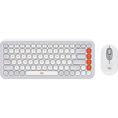 Комплект (клавиатура + мышь) Logitech POP Icon Combo Bluetooth UA Off-White (920-013141)