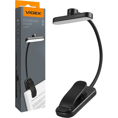 Настільна лампа VIDEX VL-NL134B Black - придбати в Дніпрі, Україні: ціна, характеристики | інтернет-магазин TOUCH