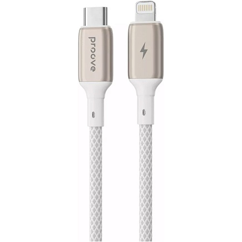 Кабель Proove Dense Metal USB-С to Lightning 27W 1m White (CCDM27002102)
