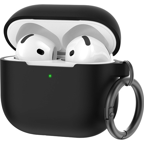 Чехол AhaStyle Colorful Silicone Case для AirPods 4 Black