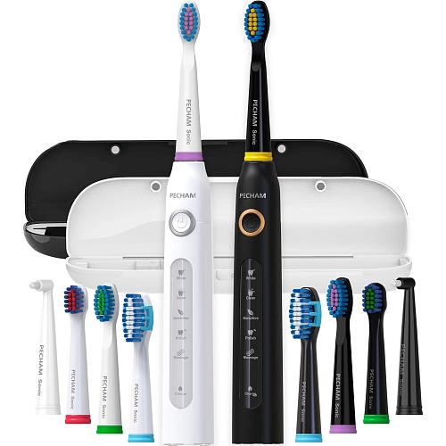 Електрична зубна щітка Pecham PC-084 Travel Set Black and White  - придбати в Дніпрі, Україні: ціна, характеристики | інтернет-магазин TOUCH