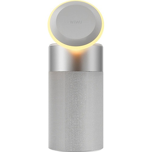 Беспроводное зарядное устройство WiWU Wi-W022 Multi-Function with Ambient Light Speaker Silver