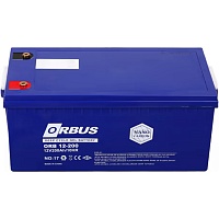 Аккумулятор ORBUS CG12200 GEL 12V (12V/200Ah/2400Wh)