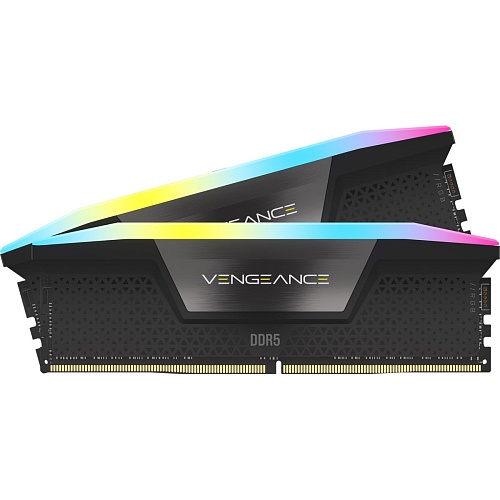 Модуль памяти DDR5 Corsair Vengeance RGB 2x48GB 6400MHz Black (CMH96GX5M2B6400C32)