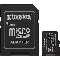 Карта памяти Kingston microSDXC Canvas Select Plus 128GB Class 10 UHS-I U1 V10 A1 + SD адаптер (SDCS3/128GB) Витрина