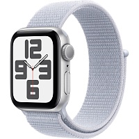 Смарт-часы Apple Watch SE 2 GPS 40mm Silver Aluminium Case with Blue Cloud Sport Loop 2024 (MXEE3) 