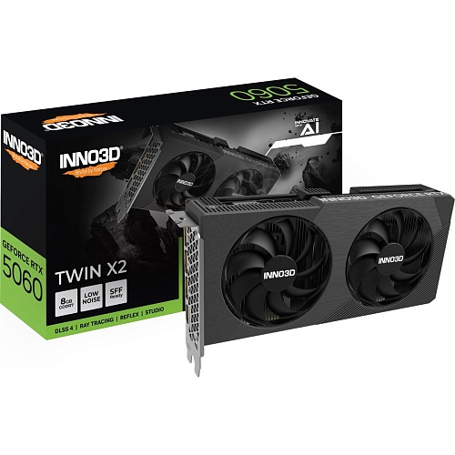 Відеокарта Inno3D GeForce RTX 5060 Twin X2 (N50602-08D7-195071N) UA - придбати в Дніпрі, Україні: ціна, характеристики | інтернет-магазин TOUCH