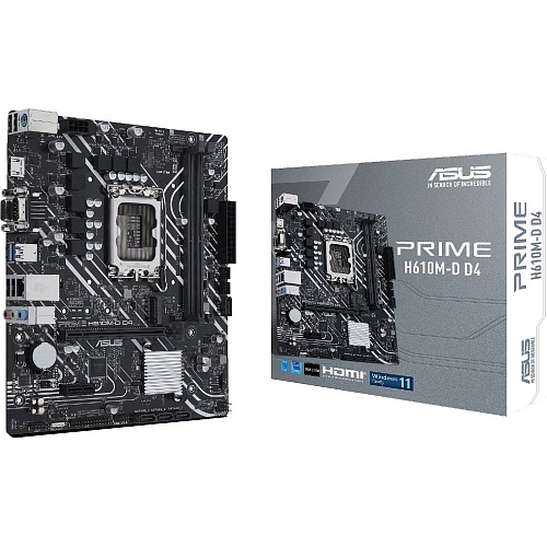 Материнська плата Asus Prime H610M-D D4 - придбати в Дніпрі, Україні: ціна, характеристики | інтернет-магазин TOUCH