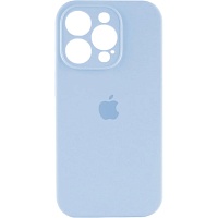 Чехол Silicone Case Camera Protect для Apple iPhone 16 Pro Mist Blue AA