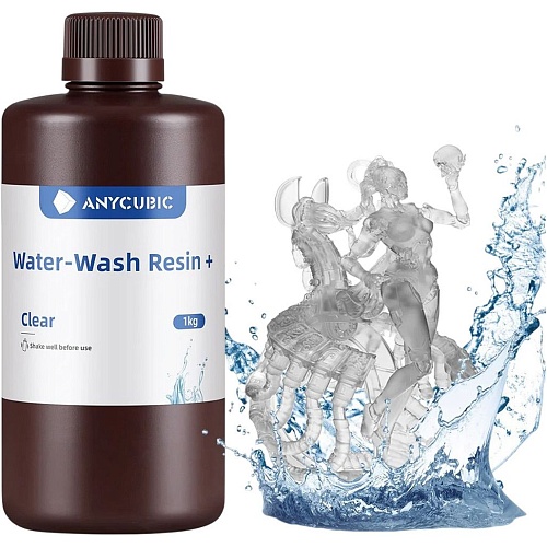 Фотополимерная смола для 3D-принтера Anycubic Water-Wash Resin+ Clear (SSXCL-104D) 