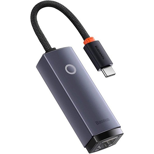 Переходник Baseus Lite Series Ethernet 100 Mbps USB-C to RJ45 (WKQX000213)