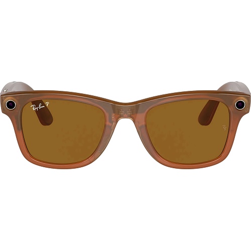 Смарт-очки Ray-Ban Meta Wayfarer Shiny Caramel Frame Brown Lenses (RW4008 670683 53-22)