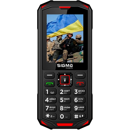 Мобільний телефон Sigma mobile X-treme PA68 Black-Red UA-UCRF - придбати в Дніпрі, Україні: ціна, характеристики | інтернет-магазин TOUCH
