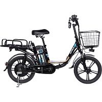 Электровелосипед Space eELDORADO 18" 2025 10Аh Black-blue (ELB-SP-18-002)