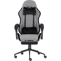 Геймерское кресло GT Racer X-2324 Fabric Gray/Black Suede