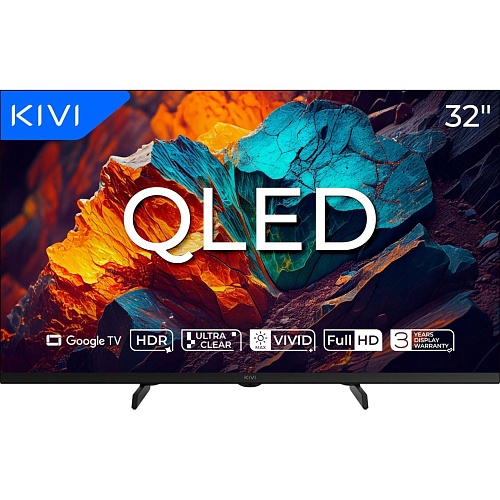 Телевізор Kivi F720Q 32'' QLED Full HD (32F720QB) - придбати в Дніпрі, Україні: ціна, характеристики | інтернет-магазин TOUCH