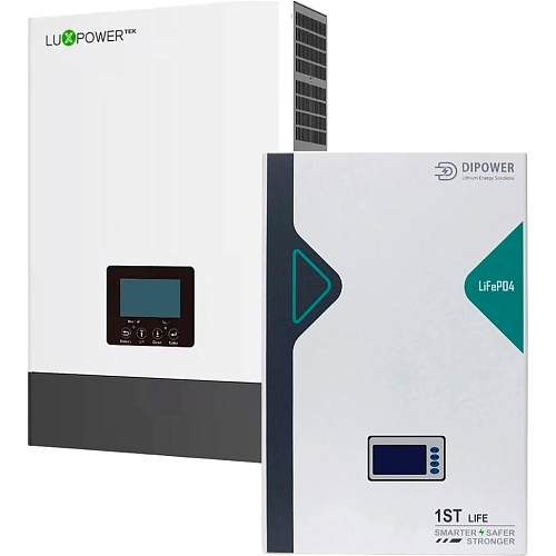 Система зберігання енергії LuxPower SNA6000 Wide PV + АКБ Dipower LiFePO4 5120Wh - придбати в Дніпрі, Україні: ціна, характеристики | інтернет-магазин TOUCH