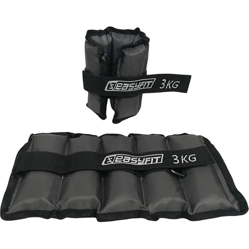 Утяжелители для ног и рук EasyFit Metal 3 kg (EF-AWTМ-300)