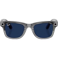 Смарт-очки Ray-Ban Meta Wayfarer Gen 2 Standart Shiny Transparent Grey Frame / Clear to Sapphire Transitions Lenses (RW4012 6840MF 50-22)