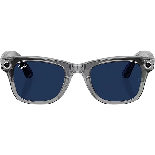 Смарт-очки Ray-Ban Meta Wayfarer Gen 2 Standart Shiny Transparent Grey Frame / Clear to Sapphire Transitions Lenses (RW4012 6840MF 50-22)