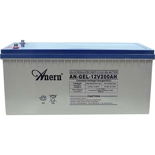Акумулятор Anern GEL 12V (12V/200Ah/2400Wh) (AN-GEL12-200)  - придбати в Дніпрі, Україні: ціна, характеристики | інтернет-магазин TOUCH
