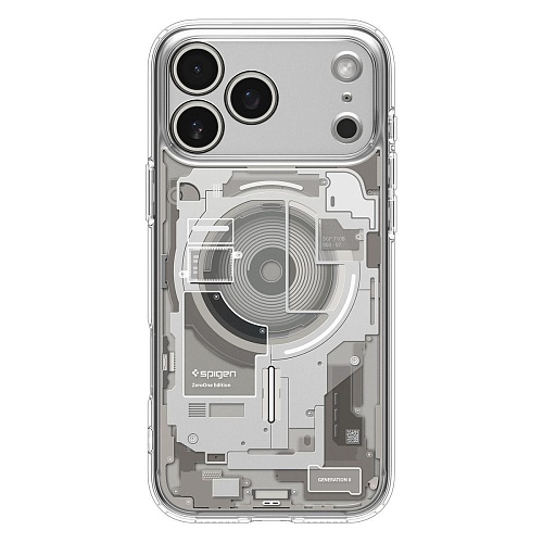 Чехол Spigen Ultra Hybrid MagSafe Zero One для Apple iPhone 17 Pro Natural Titanium (ACS10352)