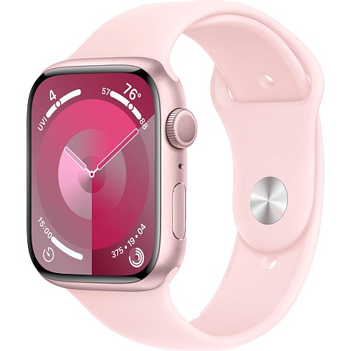 Смарт-годинник Apple Watch Series 9 GPS 41mm Pink Aluminum Case with Light Pink Sport Band S/M (MR933) - придбати в Дніпрі, Україні: ціна, характеристики | інтернет-магазин TOUCH