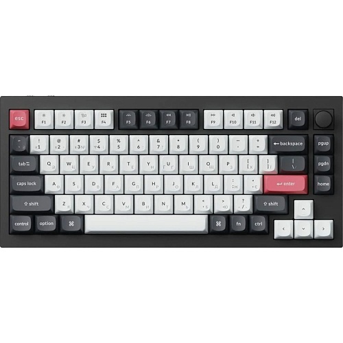 Клавиатура Keychron Q1 HE Magnetic Switch RGB UA Black (Q1H-M1-UA)