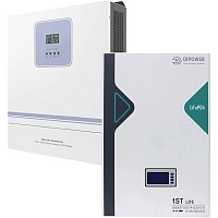 Гібридний сонячний інвертор Techfine GA-11048JMH + АКБ Dipower LiFePO4 5120Wh - придбати в Дніпрі, Україні: ціна, характеристики | інтернет-магазин TOUCH