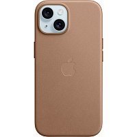 Чехол FineWoven Case with MagSafe для iPhone 15 Taupe AAA