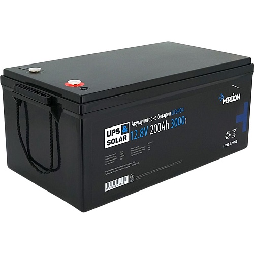 Аккумулятор Merlion LiFePO4 12V (12.8V/200Ah/2560Wh) (LFP12-200US)