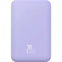 Внешний аккумулятор Baseus Magnetic Bracket Mini 5000mAh 20W Purple (P10022107513-00)