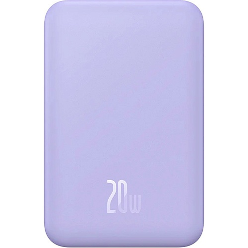 Внешний аккумулятор Baseus Magnetic Bracket Mini 5000mAh 20W Purple (P10022107513-00)