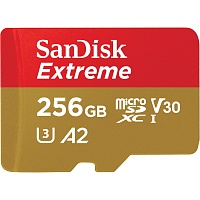 Карта пам'яті SanDisk microSDXC Extreme 256GB UHS-I U3 V30 A2 (SDSQXAV-256G-GN6MN) - придбати в Дніпрі, Україні: ціна, характеристики | інтернет-магазин TOUCH