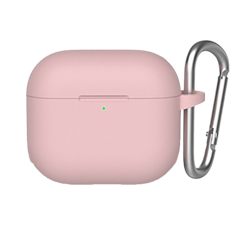 Чехол Blueo Liquid Silicone Case + Carbine для Apple AirPods 3 Pink