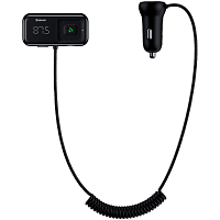 FM-трансмітер Baseus T-typed S-16 Wireless MP3 Car Charger Black (CCTM-E01) - придбати в Дніпрі, Україні: ціна, характеристики | інтернет-магазин TOUCH