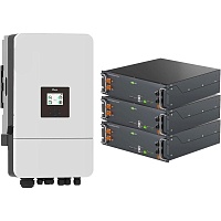 Система зберігання енергії Deye SUN-12K-SG05LP3-EU-SM2 12kW + 3 АКБ Ecosolex RS-R51100A 15.3kWh (51.2V/100Ah/5120Wh) - придбати в Дніпрі, Україні: ціна, характеристики | інтернет-магазин TOUCH