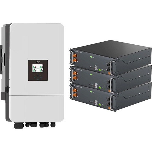 Система зберігання енергії Deye SUN-12K-SG05LP3-EU-SM2 12kW + 3 АКБ Ecosolex RS-R51100A 15.3kWh (51.2V/100Ah/5120Wh) - придбати в Дніпрі, Україні: ціна, характеристики | інтернет-магазин TOUCH