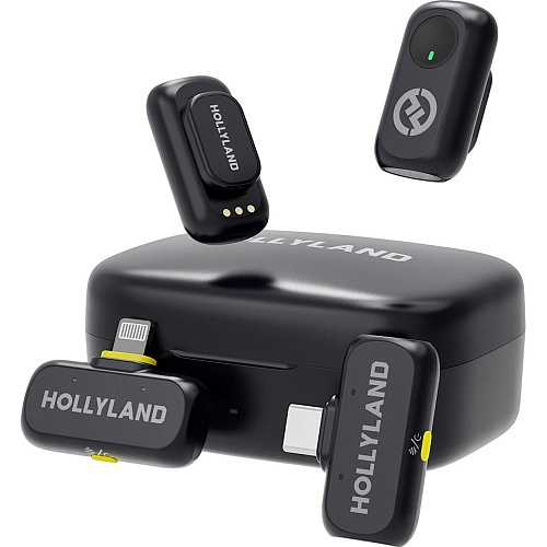 Микрофонная радиосистема Hollyland Lark A1 Combo 2TX + RX/Lightning + RX/USB-C Space Gray