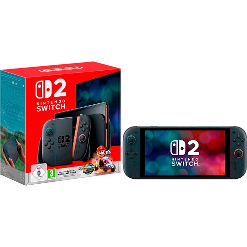 Портативна ігрова консоль Nintendo Switch 2 Black Mario Kart World Bundle (0045496321529) Вітрина - придбати в Дніпрі, Україні: ціна, характеристики | інтернет-магазин TOUCH