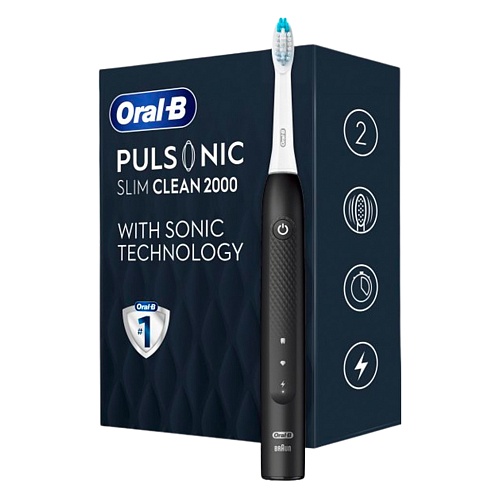 Электрическая зубная щетка Oral-B Pulsonic Slim Clean 2000 (Black)