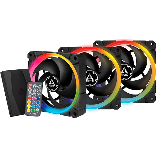Комплект корпусных вентиляторов Arctic BioniX P120 A-RGB 3 Casefans + Controller (ACFAN00156A)