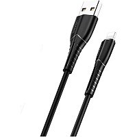 Кабель Usams Lightning U35 USB-A to Lightning 2A 1m Black (SJ364USB01) - придбати в Дніпрі, Україні: ціна, характеристики | інтернет-магазин TOUCH